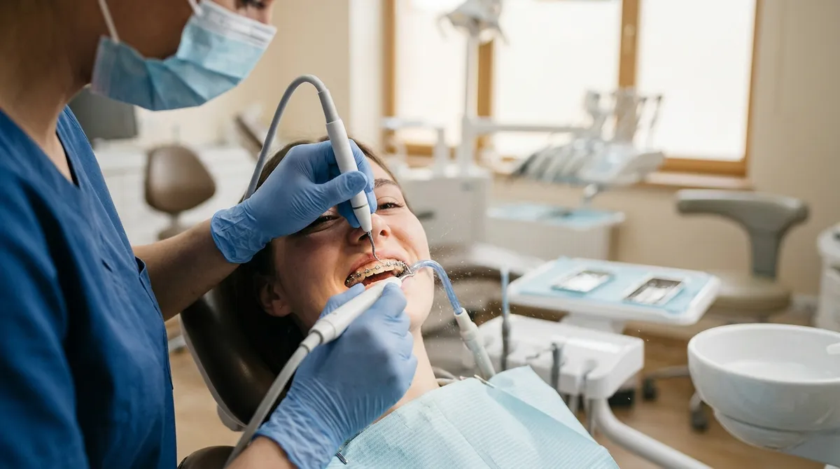 revisión y limpieza dental