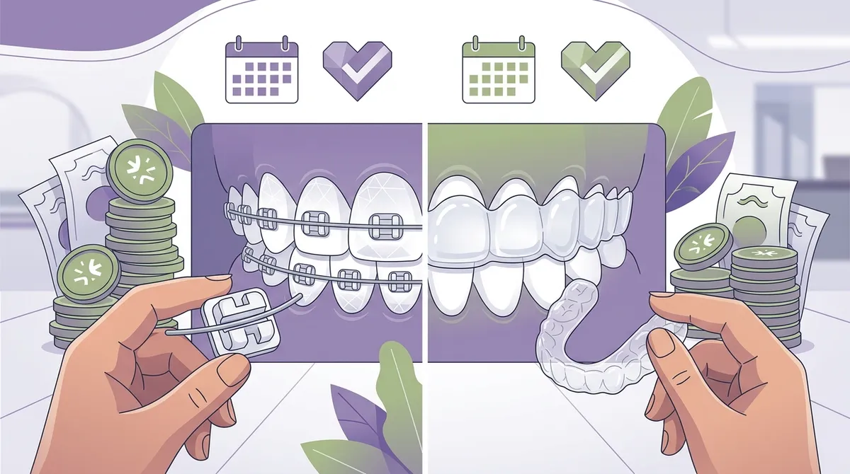 cost of braces compared to invisalign