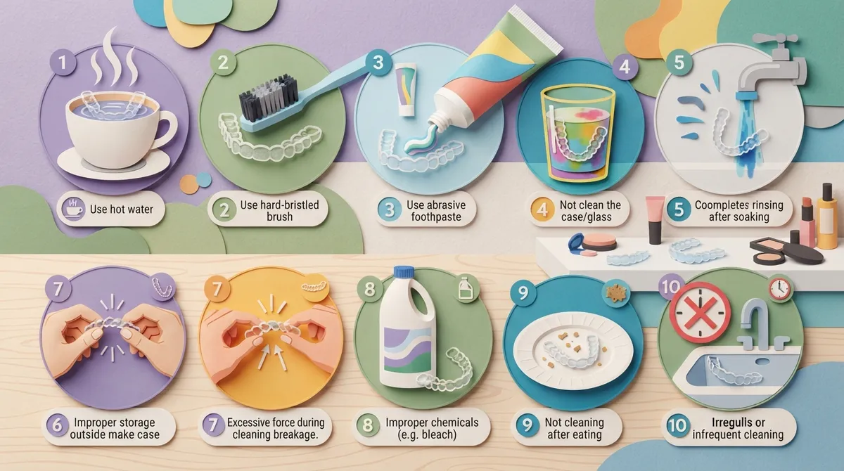 clear aligner cleaning tips