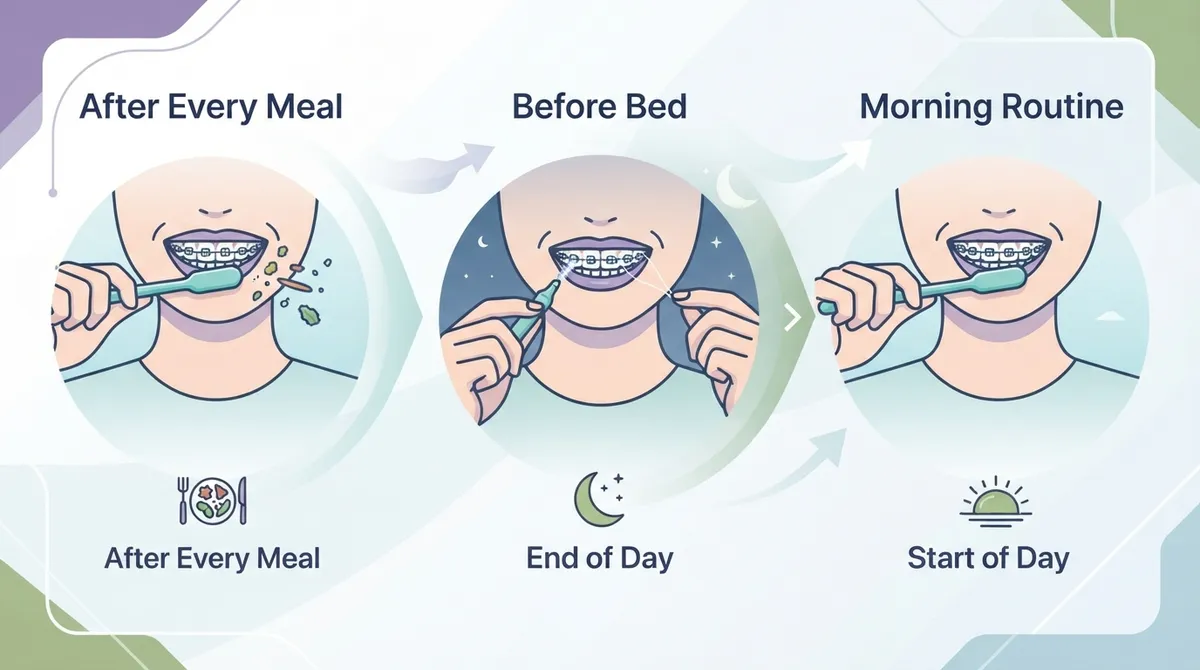 how to clean braces