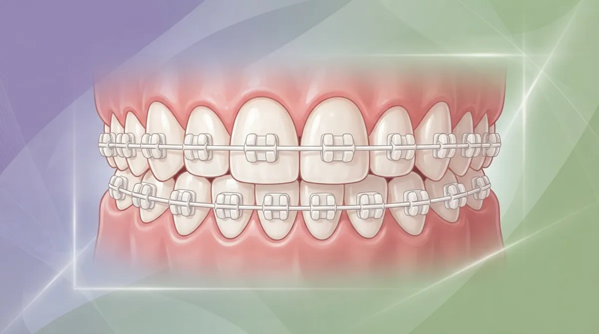 white braces on teeth