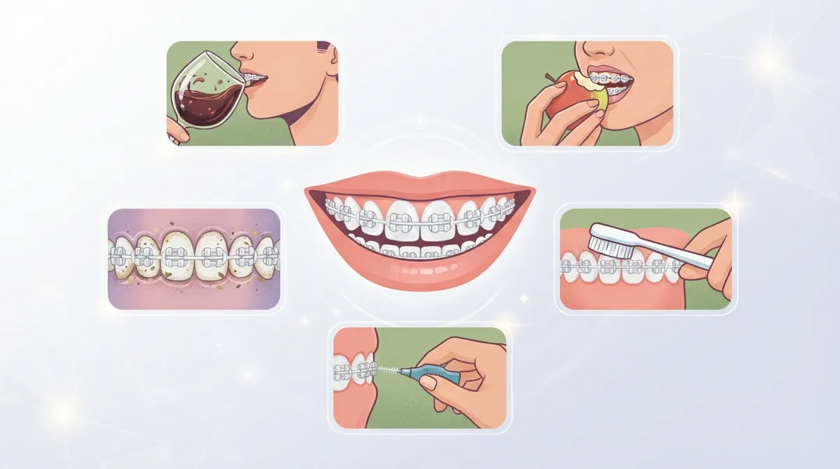 clear brackets on braces