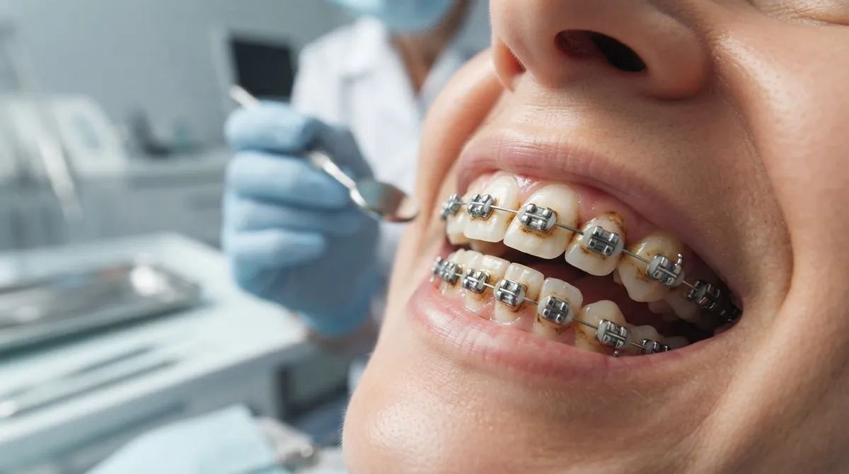 braces staining