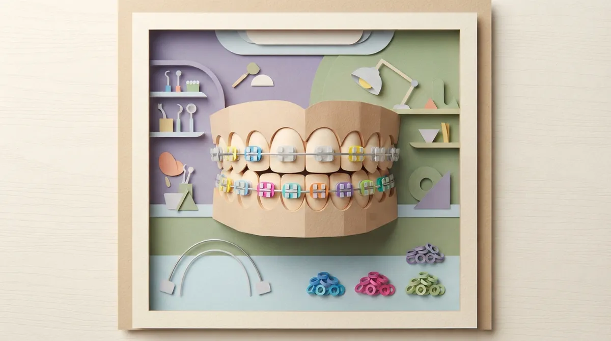 clear braces colored bands