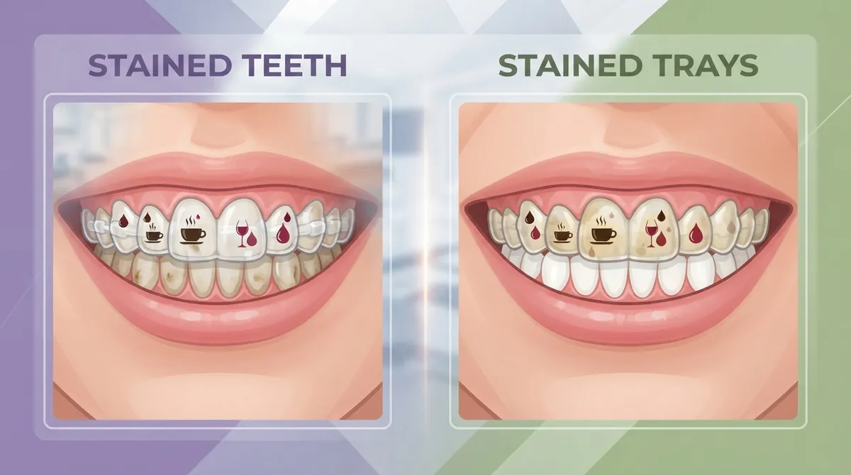 do clear aligners stain teeth