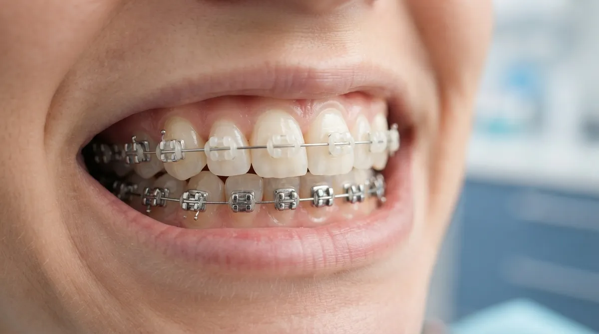 ceramic and metal braces
