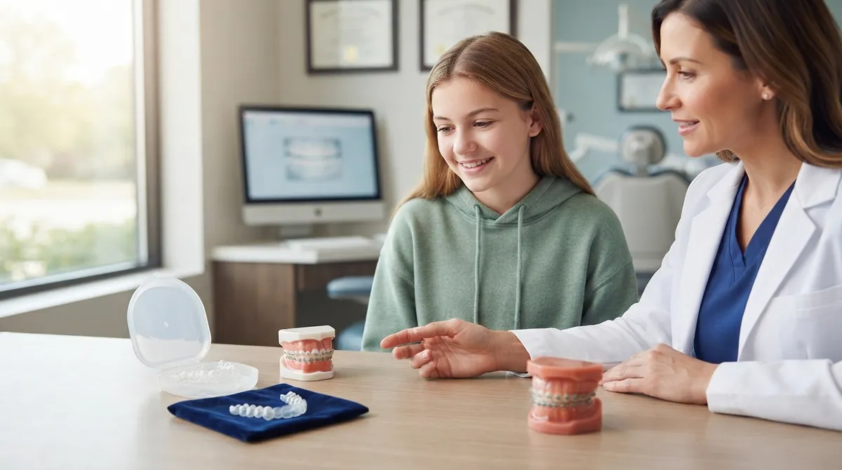 what orthodontic option fits a self conscious teen