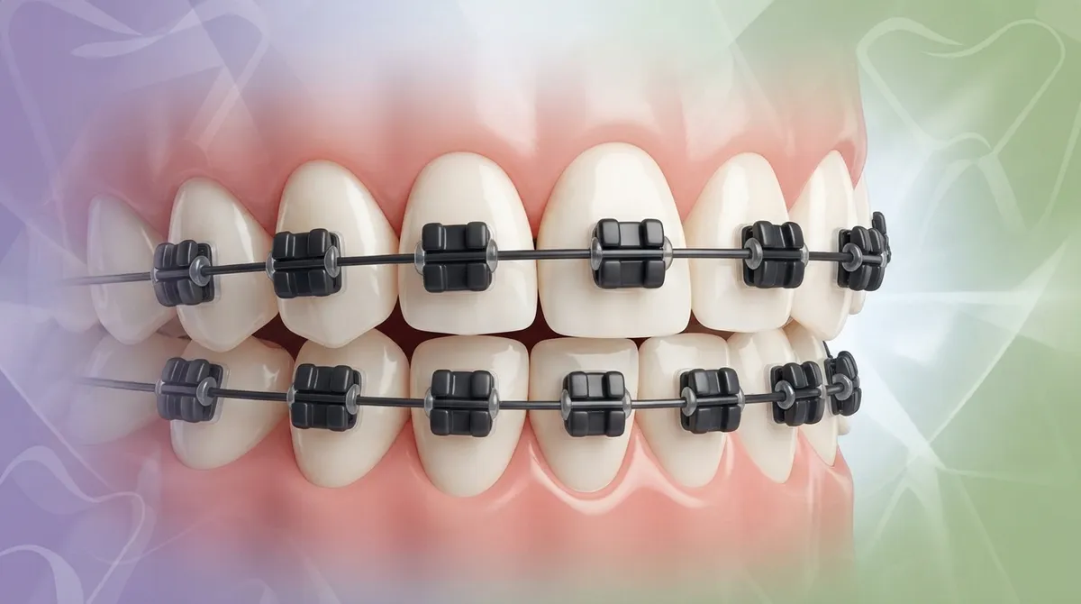 black ceramic braces