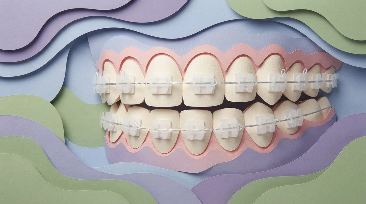 clear white braces