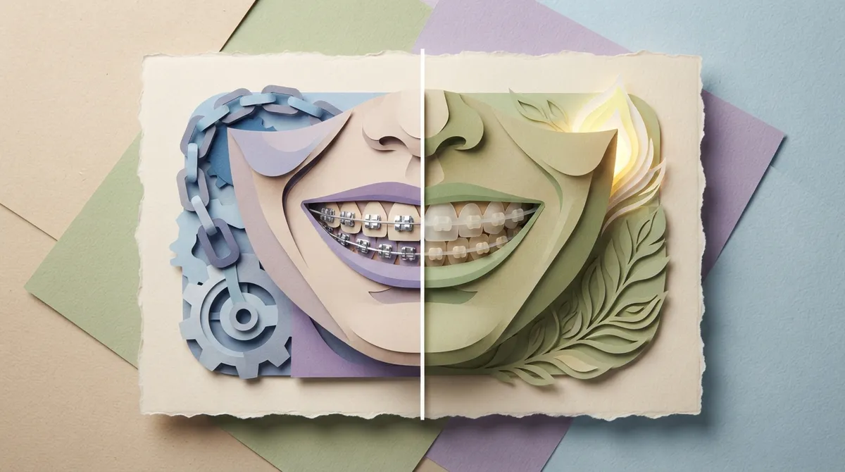 compare lightforce braces and traditional metal braces
