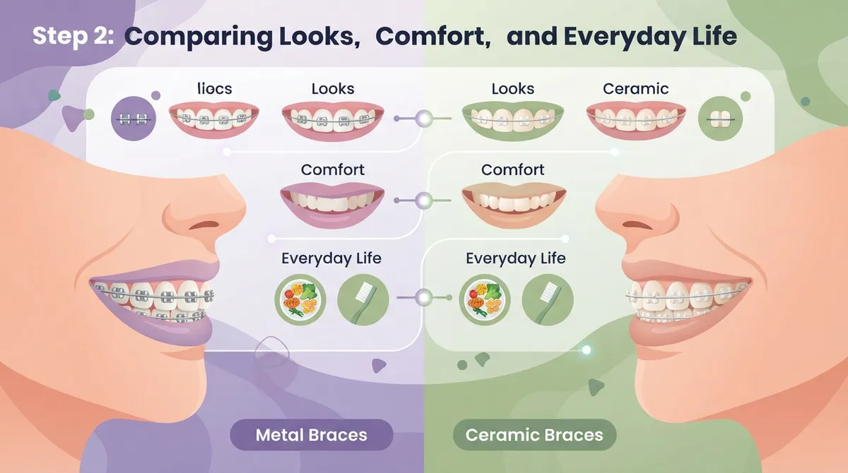 braces metal and ceramic